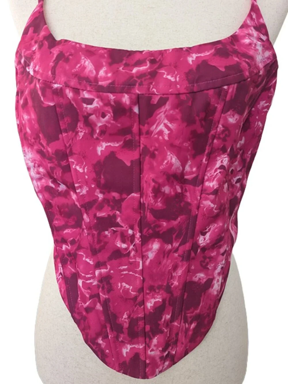 NWOT FashionNova Bring Me Flowers Corset Top in Fuchsia - Picture 9 of 16